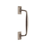 M Marcus Heritage Brass Cranked Design Face Fixing Pull Handle 253mm length